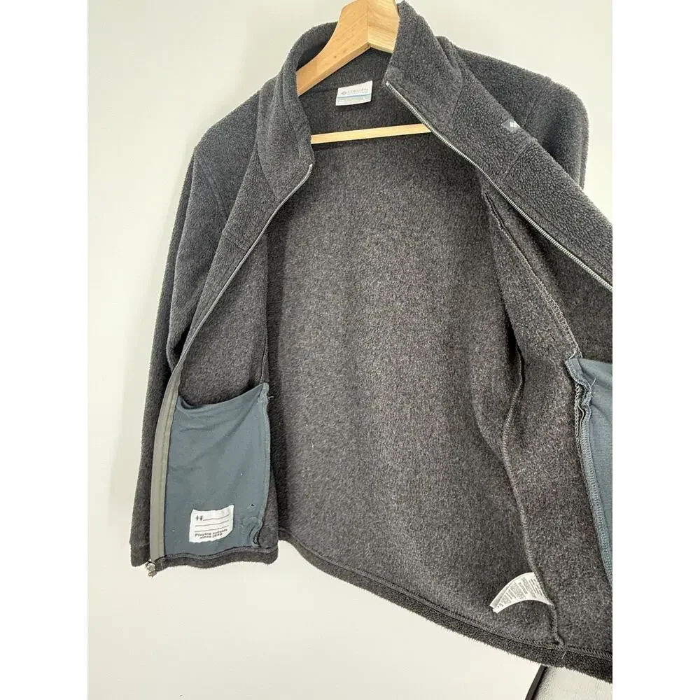 Lot of 2 Columbia Boys Sz LARGE LRG 14/16 Full Zip Fleece Jackets Warm 2921/2922 - Picture 16 of 16